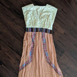 Boho Lace Peachy Maxi